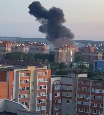 Видео крушения самолета Ил-76. Четверо погибли