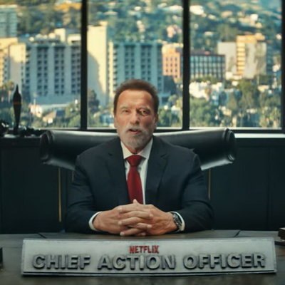 Арнольд Шварценеггер приехал в Netflix на танке